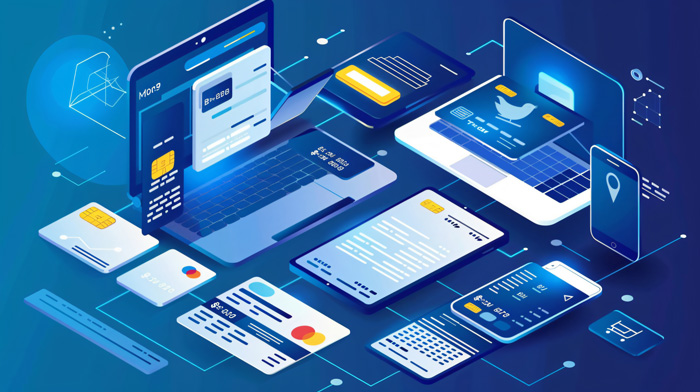 Home 3 online mobile banking internet banking isometric